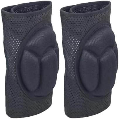 Men Women Knee Pads, Breathable Mesh Fabric for Working, Black S (1 Pair)