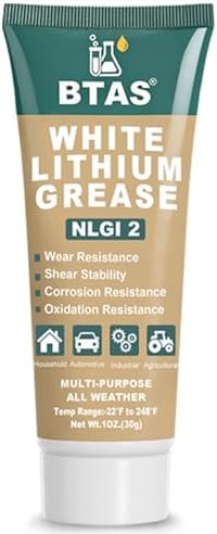 BTAS White Lithium Grease Lubricant for Garage Door, Track Rail, Roller 1oz