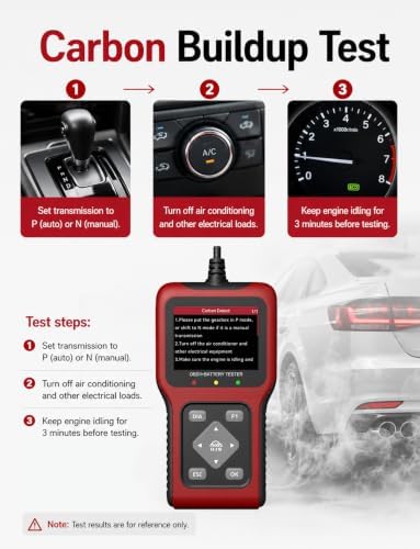 TesGo 2 in 1 OBD2 Scanner and 12V Battery Tester, Car Diagnostic Tool