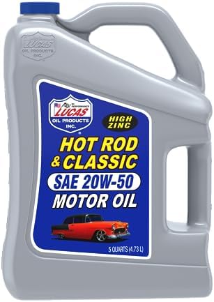 Lucas Oil 10684 Hot Rod & Classic Car HP Motor Oil SAE 20W-50-5 Quart