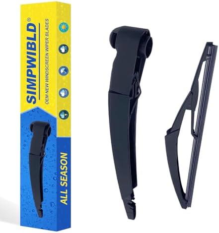 SIMPWIBLD Replacement for 2010-2015 Mini Cooper R60/2006-2015 Mini Cooper R56 Rear Windshield Wiper Blade Arm Set, Easy to Install (set of 2)
