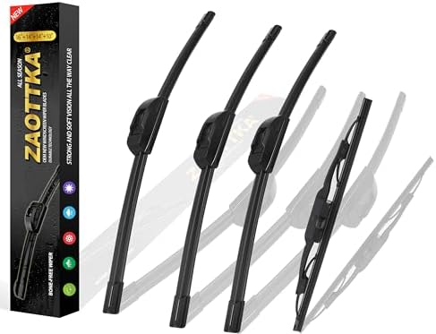 16"+14"+14"+10" Windshield Wiper Blades Replacement Kit for 2007 2008 2009 2010 2011 2012 2013 2014 Toyota FJ Cruiser - OEM Quality All Season Windshield Wiper J/U Hook (Set of 4)