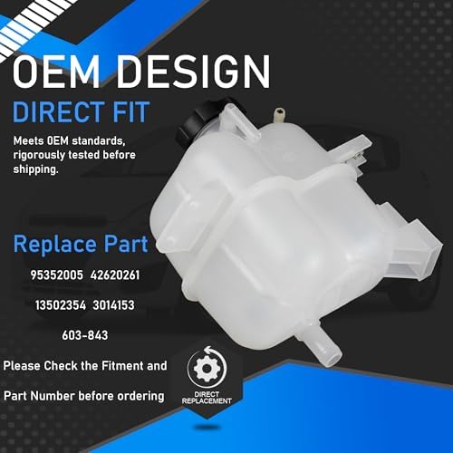 Coolant Reservoir Tank With Cap Compatible With 2013-2015 Spark