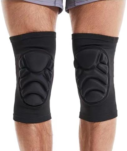 Volleyball Knee Pads for Women Men Wrestling Knee Pads Wrestling Gear, Soft EVA Crash Pad Collision Avoidance Knee Sleeve, Snowboarding Gear Knee Protector Soft Knee Pad for Work Football Dance Roller Skating (Small)