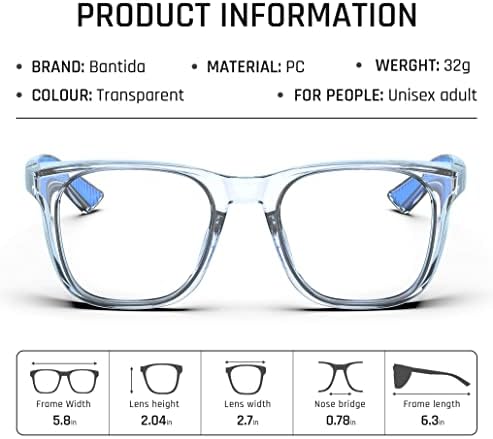 Safety Glasses Anti-Fog Goggles Protective Eyewear Anti Blue Light Protection Glasses For Women And Men