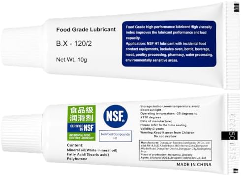 Multi-Purpose Food Grade Lubricant, 2 Pack 0.35oz Tube