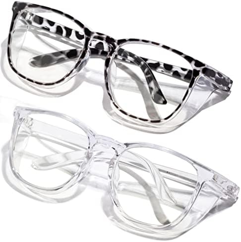 Safety Glasses Anti Fog Clear Blue Light Blocking Eye Protection Nurse Goggles for Women Men