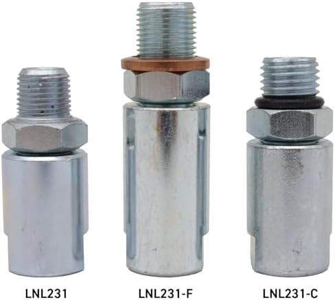 LockNLube LNL231 1/8" NPT In-Line Grease Hose Swivel - Fits all brands of manual grease gun