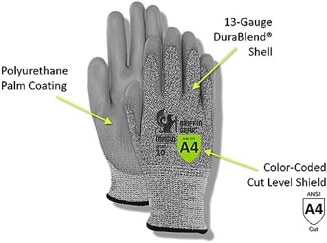 MAGID Griffin Gear ANSI A4 Sandy Nitrile Coated Work Gloves