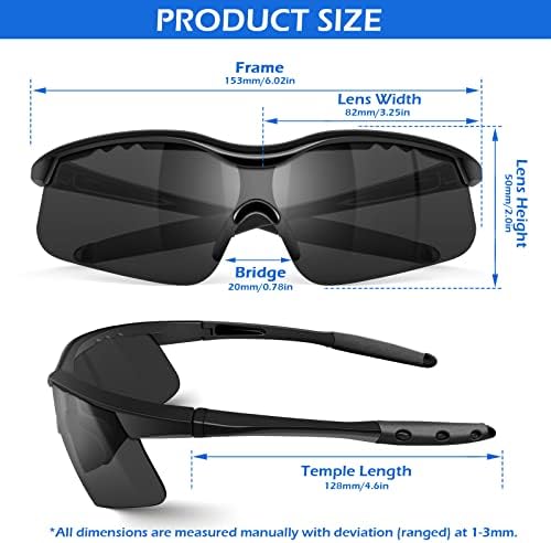OXG 6 Pack Tinted Safety Glasses for Men Women, ANSI Z87.1 Eye Protection