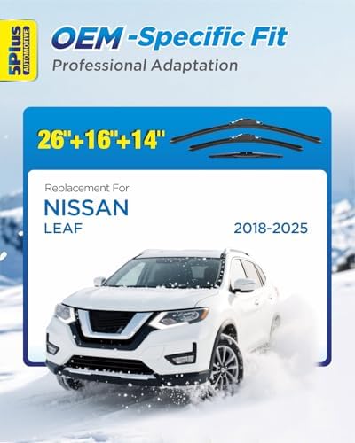 5 PLUS Custom-Fit Wipers fits Nissan LEAF 2018-2025 Windshield Wipers