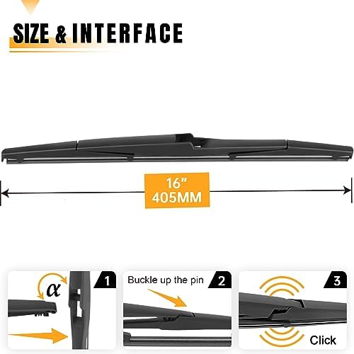 AUTOBOO 16" Rear Wiper Blade Replacement for Lexus RX350 RX450h RX350L
