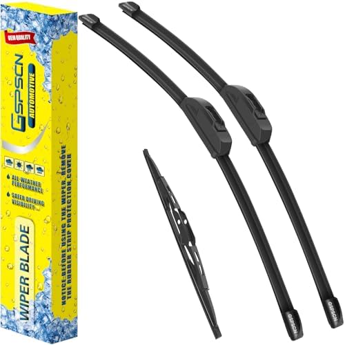 GSPSCN 20" 20" Front Windshield Wipers Blades & 13” Rear Wiper Set (3 Pack)