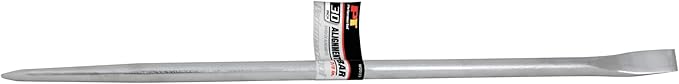Performance Tool W2033 30-Inch Round Stock Pry Bar with Alignment Point and Bent Chisel End, 7/8-Inch Diameter, Forged Alloy Steel