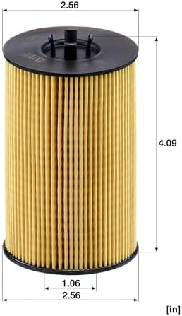 Mann Filter HU 7020 z Cartridge Oil Filter Replacement Compatible With Audi A3 (2015-2016), Volkswagen Beetle (2015), Golf (2015), Golf SportWagen (2015), Jetta (2015)