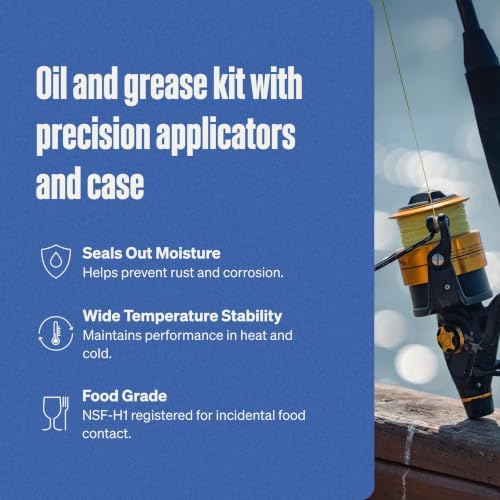 Super Lube Sportsman Kit - Multi-Purpose Synthetic Grease & Oil w/ Syncolon - Water Resistant Grease for Sporting Equipment - Long-Lasting Lubricant - Translucent White - 24 oz (11520)