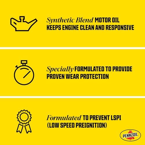 Pennzoil Synthetic Blend 5W-30 Motor Oil (1-Quart, SinglePack) (Pack of 2)