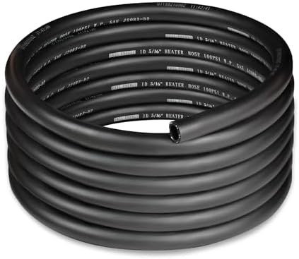 EVIL ENERGY 5/16" Heater Hose Coolant Radiator Straight 100PSI SAE 20R3 15FT Black