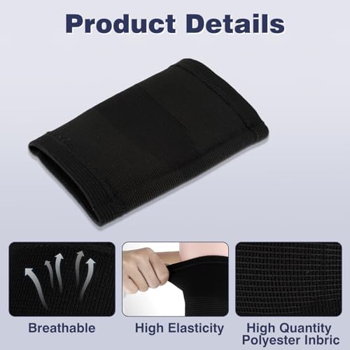 Andibro Kids Knee Sleeve Brace, 1 Pair Knee Compression Sleeve Breathable Children Knees Support Pad Elastic Soft Knees Protectors for Volleyball Football Dance Yoga Tennis Running Cycling Climbing(L)