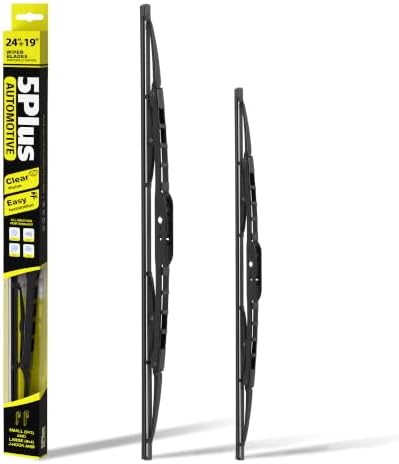 5 PLUS® 24"+19" Silicone Wiper Blades Fits Ford Fusion 2006‑2012