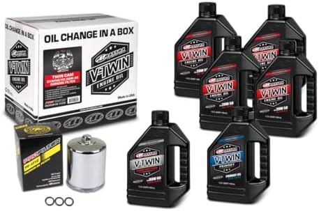 V-Twin Oil Change Kit Synthetic w/Black Filter, Twin Cam