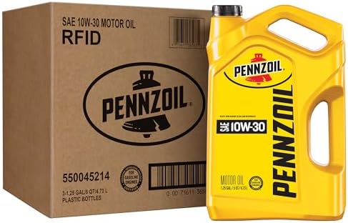 Pennzoil 10W-30 Motor Oil, 5 Quart (3 Pack)