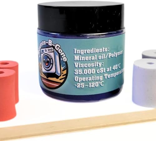 Ben's Appliances Washing Machine Suspension Grease Kit | Damping Grease | 50ml, with Foam Inserts For Whirlpool & Samsung, BA-80048 Bounce-B-Gone