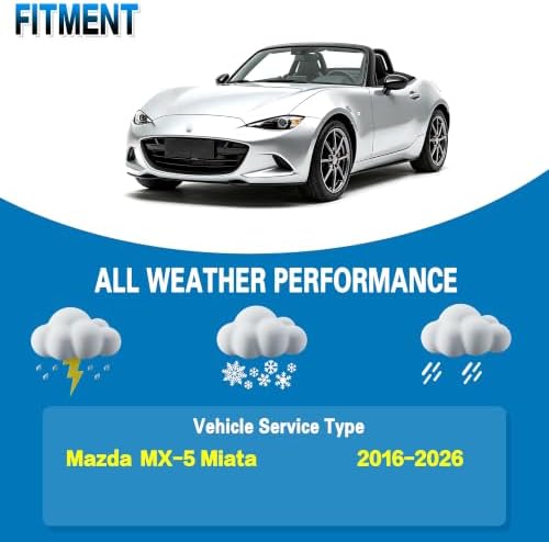 GSPSCN Windshield Wiper Blades for Mazda MX5 MX-5 Miata 2016-2026 (2 Pack)