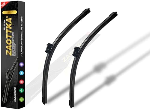 22"+22" Windshield Wiper Blade Replacement Kit for 2014-2018 Silverado / 2014-2019 Silverado 1500/2014-2018 GMC Sierra - OEM Quality All Season Windshield Wiper Top Lock (Set of 2)