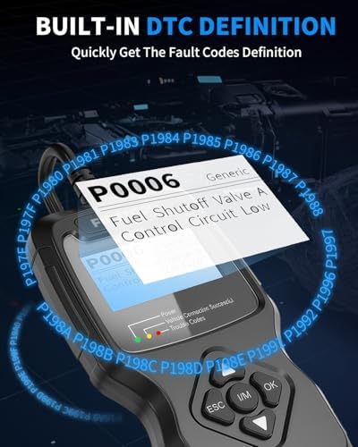 Car OBD2 Scanner, FIRSTOOL OBD2 Scanner Diagnostic Code Reader Tool with I/M Readiness, Battery Tester, Check Engine Light with Reset, OBDII/EOBD Car Diagnostic Scanner for All Vehicles After 1996