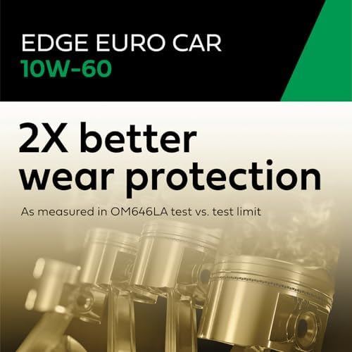 Castrol EDGE Euro 10W-60 Advanced Full Synthetic Motor Oil, 1 Qt, 6 Pack