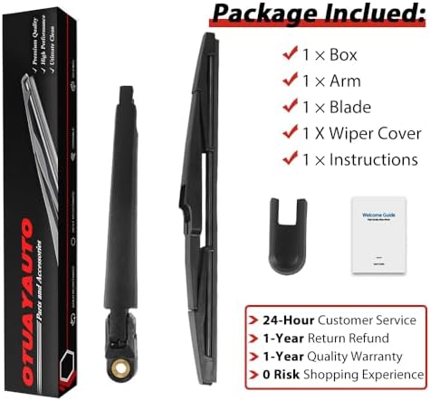 OTUAYAUTO Rear Wiper Arm and Blade Set - Replacement for Hyundai Palisade 2020-2024 Back Window Wiper Accessories Assembly OEM 98820-S8000
