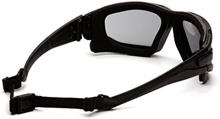 PYRAMEX I-Force Sporty Dual Pane Anti-Fog Goggle, Black Frame/Clear Anti-Fog Lens