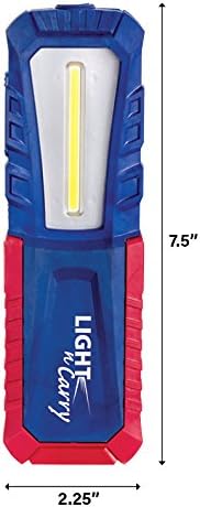 Clore Automotive Light-N-Carry LNC1541 Rechargeable COB LED Work Light with Magnetic Base, 500 Lumen, Factory