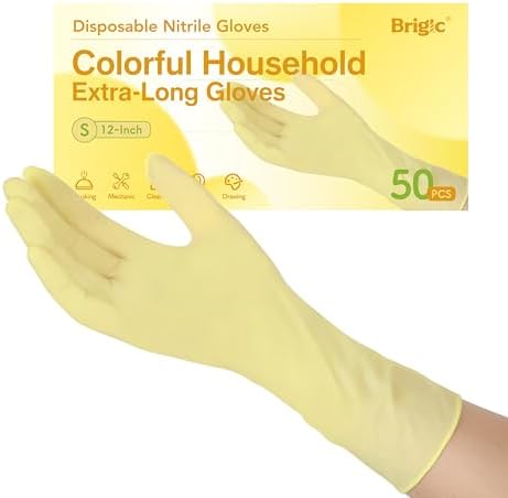 12 Inch Long Cuff Nitrile Gloves, Disposable Gloves