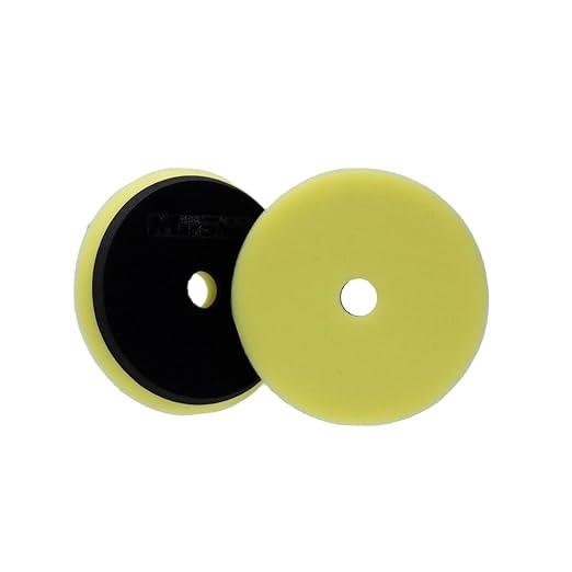 Maxshine 6" Universal Polishing Foam Pad – Low Profile Hook & Loop Pad with Rubber Backing – Compatible with Long Throw DA Polishers – EVA Foam for Heat & Pressure Absorption