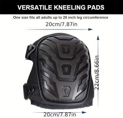 SUJAYU Work Knee Pads for Men Construction, Gardening Knee Pads for Work, Kneepads for Construction, Rodilleras de Trabajo Rodilleras Para Dolor de Rodillas (Black)