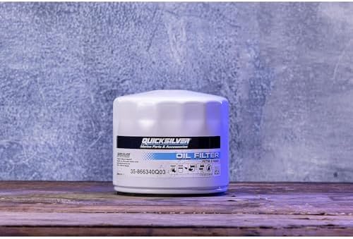 Quicksilver 866340Q03 Oil Filter for MerCruiser Sterndrive and Inboard Engines (Pack of 2)