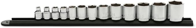 GEARWRENCH 13 Pc. 3/8" Drive 6 Pt. Standard Socket Set, SAE - 80553