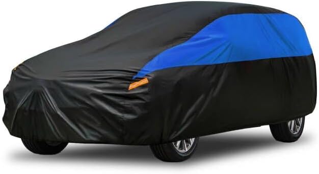 Ford Car Cover Custom Fit Ford EcoSport Waterproof All Weather, Lightweight Full Exterior Cover for Automobiles Outdoor Sun UV Rain Dust Snow Wind Protection.