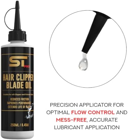 Supreme Trimmer Premium Hair Clipper Blade Lubricating Oil | 250ML Anti-Rust Barber Clipper Oil for Blades, Hair Trimmer | STO925