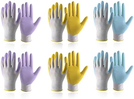 HANDLANDY 2/3/6 Pairs Womens Gardening Gloves, Garden Gloves for Women