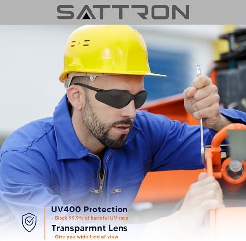 Tinted Safety Glasses Bulk 24 Pack, UV Protective Safety Sunglasses for Men Women, ANSI Z87.1 Scratch & Impact Resistant Eye Protection, Ideal for Construction, Shooting, Lab