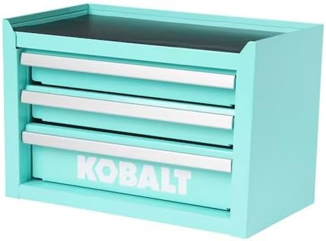 Mini 3-Drawer Steel Tool Box Teal