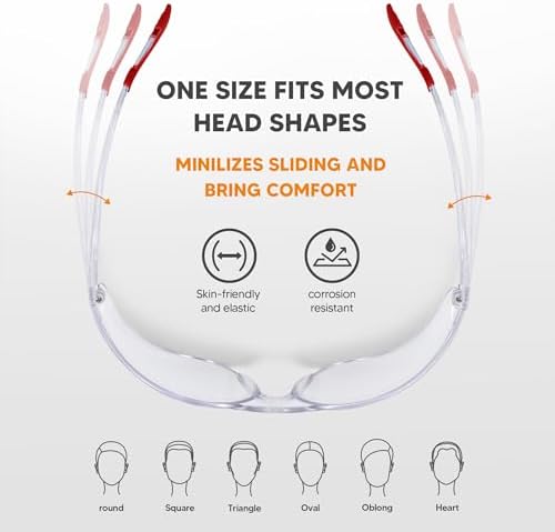 24 Pack Clear Safety Glasses, Protective Eyewear UV Protection & ANSI Z87.1, Safety Goggles Scratch & Impact Resistant Eye Protection for Men & Women - Ideal for Construction, Shooting, Lab Work