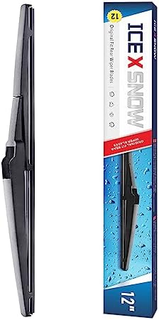 12" Rear Wiper Blade Replacement for Toyota RAV4 2023-2019,2012-2001 Highlander 2019-2001 Dodge Durango 2024-2011 Journey 2022-2008 Back Windshield Wiper Blade-(12-A/H307)