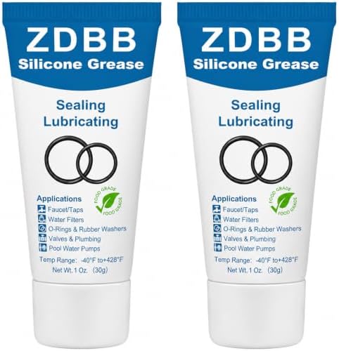 Plumbers O Rings Silicon Grease Tube for Pool Lube Pumps & Filters Rubber Seals Faucet Valve Silicone Grease Lubricant Spa O Ring Lubricant,1 oz 3-Pack
