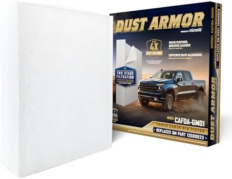 Cabin Air Filter with Advanced Dust Protection, Replacement for 13508023, Fits Select GM Models, Chevrolet Silverado 1500 (2019-2026), GMC Sierra 1500 (2019-2026), and More