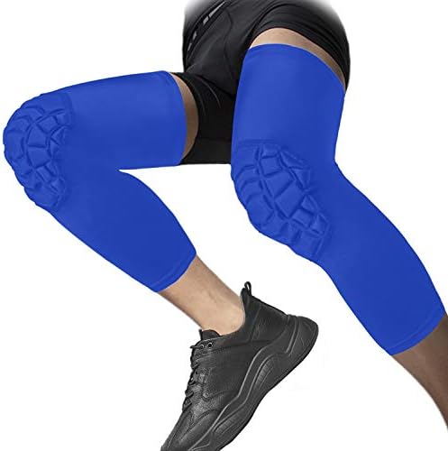 SZKANI Knee Pads Compression Leg Sleeve Knee Sleeve for All Sports Wrestling Protector Gear, 1 Pair of Knee Paded