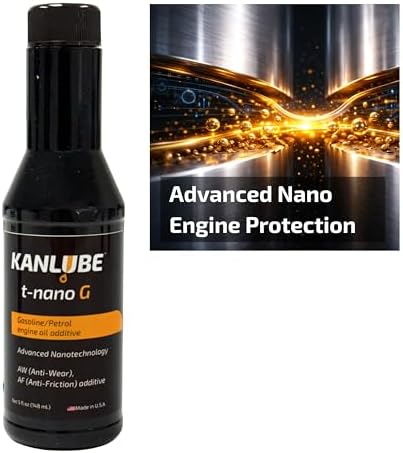 Engine Oil Additive for Car - WS₂+ MoS₂ Anti-friction Engine Treatment - Oil Treatment for High Mileage Gasoline Car Engine - Anti-wear Protectant & Friction Modifier Additive for Vehicle -5oz